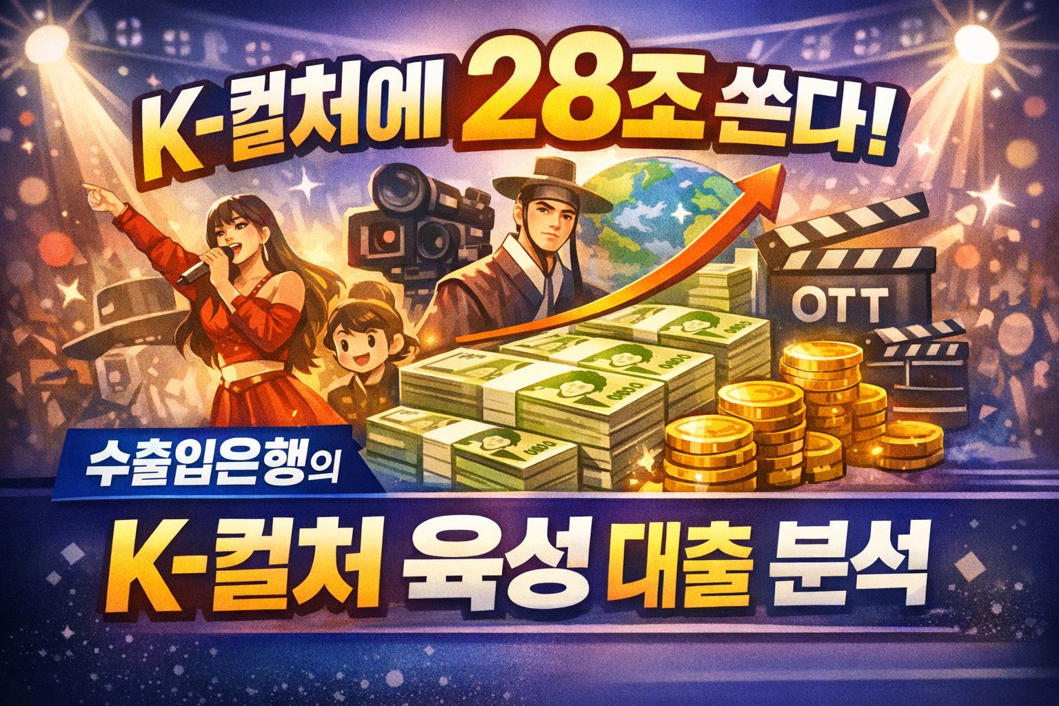 K-컬처에 28조 쏜다! 수출입은행, K-컬처 산업 육성 정책금융 핵심 분석