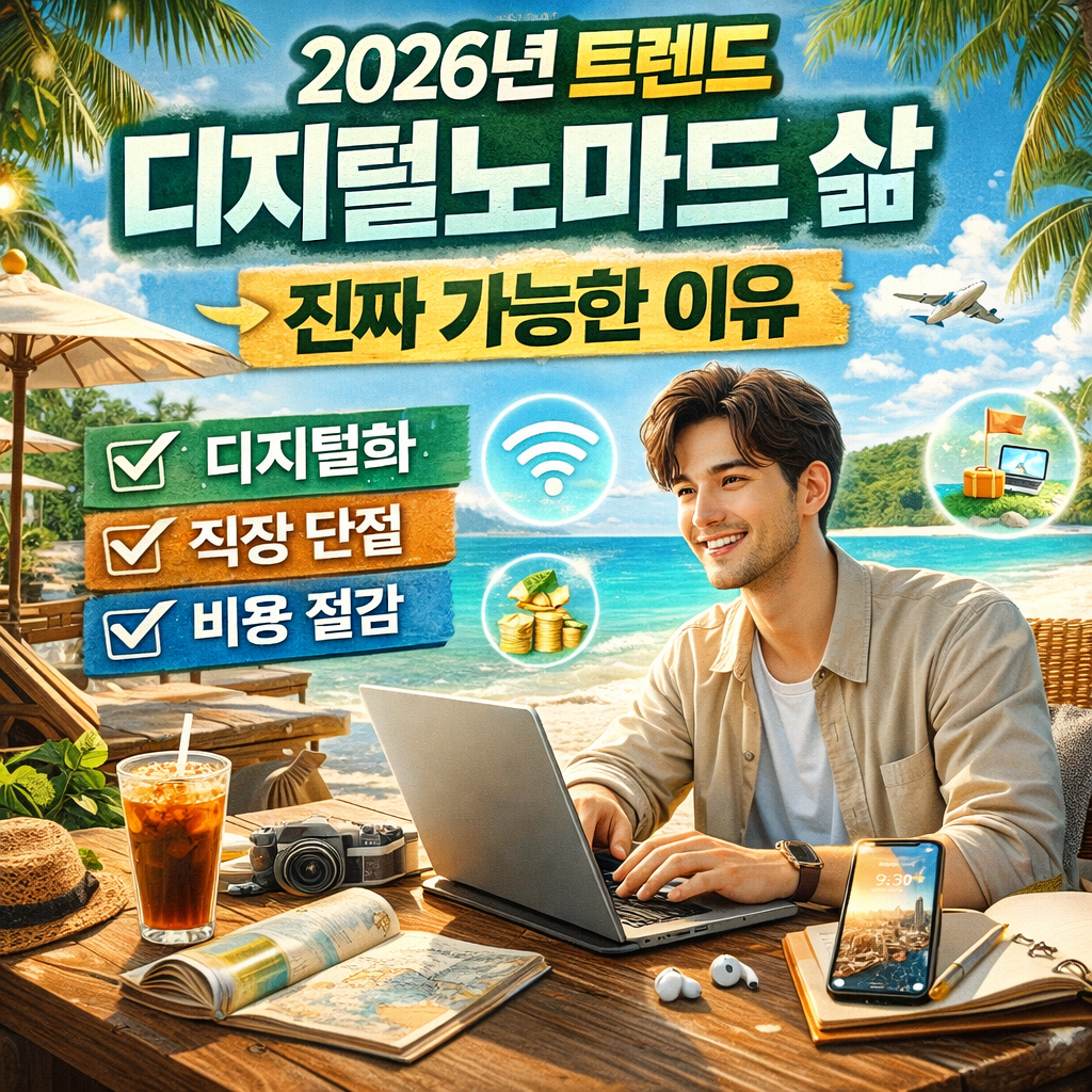 2026년 디지털노마드 현실 가능할까? 지금 가능한 5가지 이유