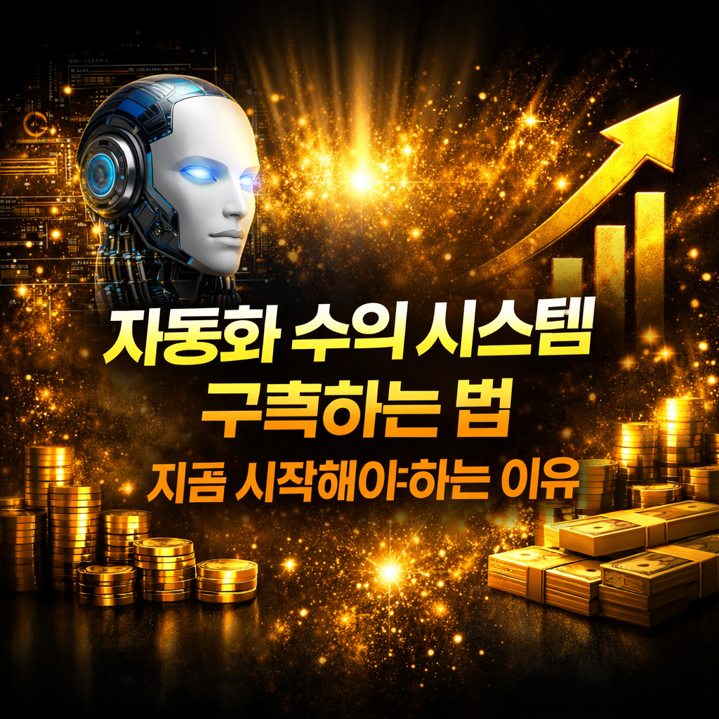 자동화 수익 시스템 구축하는 법, 지금 시작해야 하는 이유